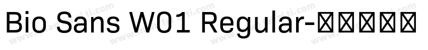 Bio Sans W01 Regular字体转换